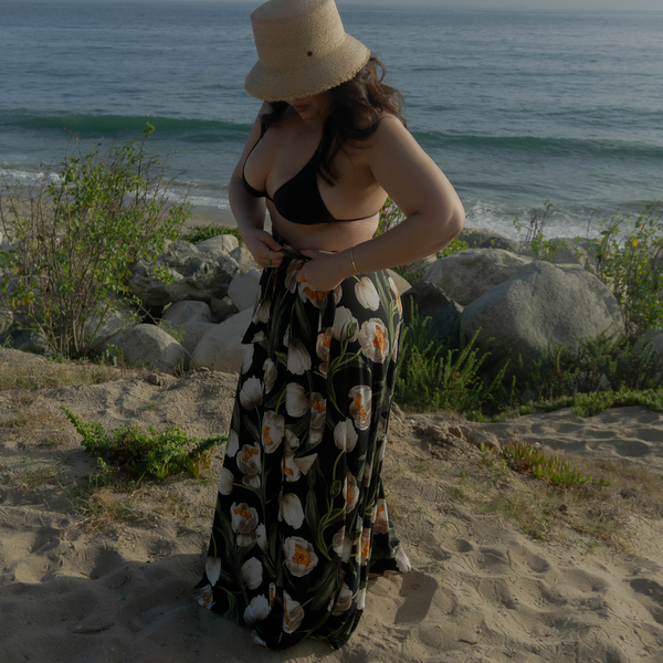 Jenna High-waisted Wrap Skirt Swimsuit Cover-up