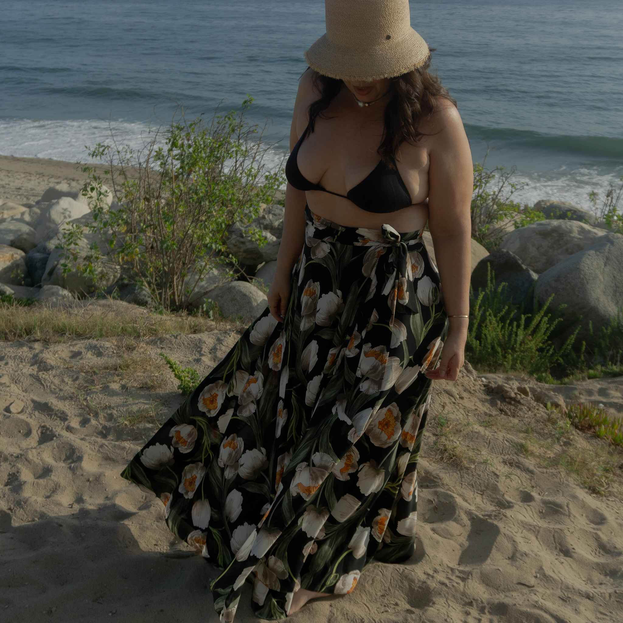 Jenna High-waisted Wrap Skirt Swimsuit Cover-up