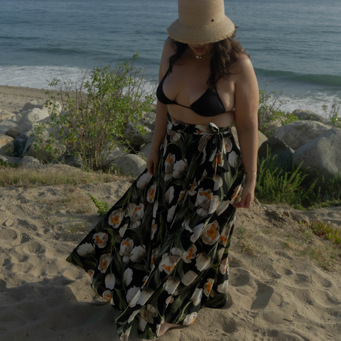 Jenna High-waisted Wrap Skirt Swimsuit Cover-up