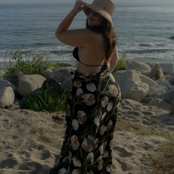 Jenna High-waisted Wrap Skirt Swimsuit Cover-up