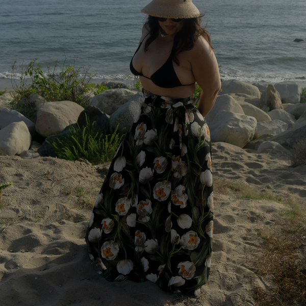 Jenna High-waisted Wrap Skirt Swimsuit Cover-up