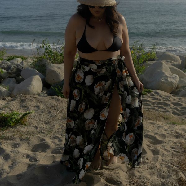 Jenna High-waisted Wrap Skirt Swimsuit Cover-up
