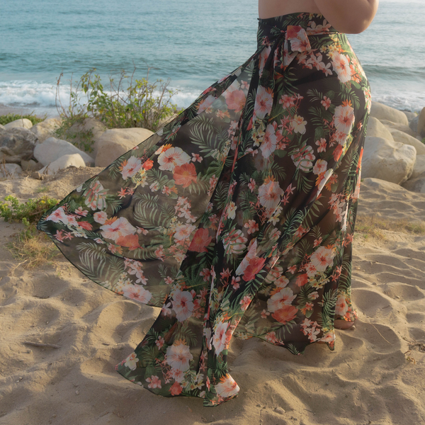 Jenna High-waisted Wrap Skirt Swimsuit Cover-up