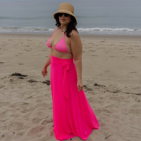Jenna High-waisted Wrap Skirt Swimsuit Cover-up