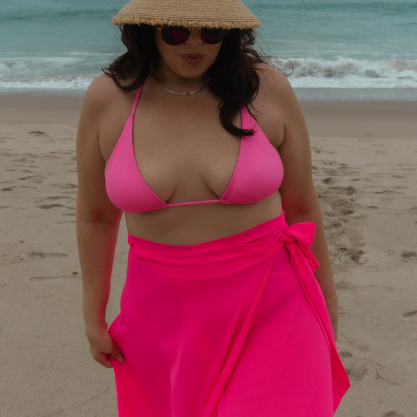 Jenna High-waisted Wrap Skirt Swimsuit Cover-up