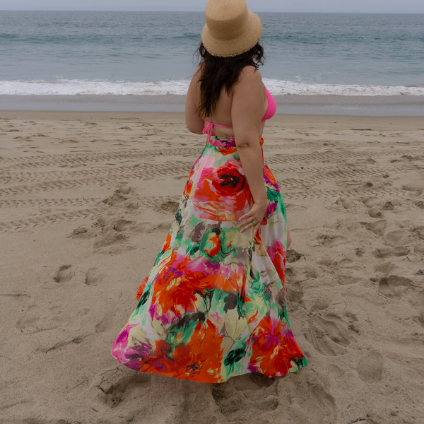 Jenna High-waisted Wrap Skirt Swimsuit Cover-up