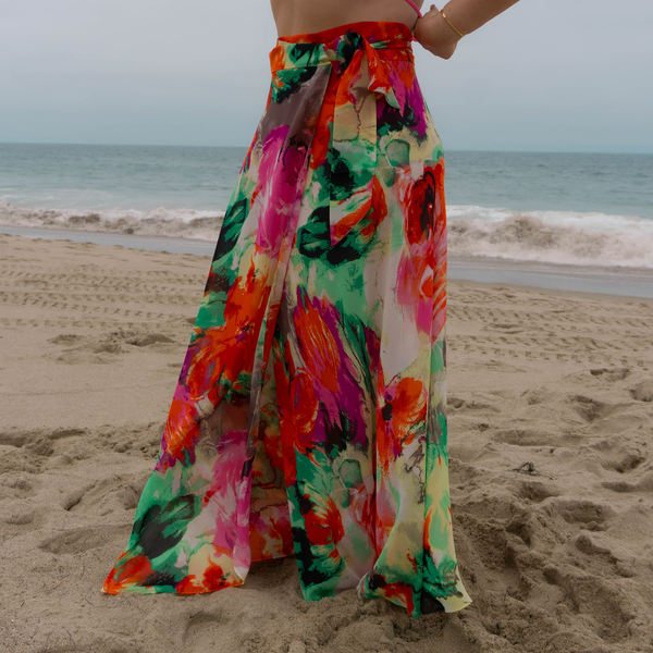 Jenna High-waisted Wrap Skirt Swimsuit Cover-up