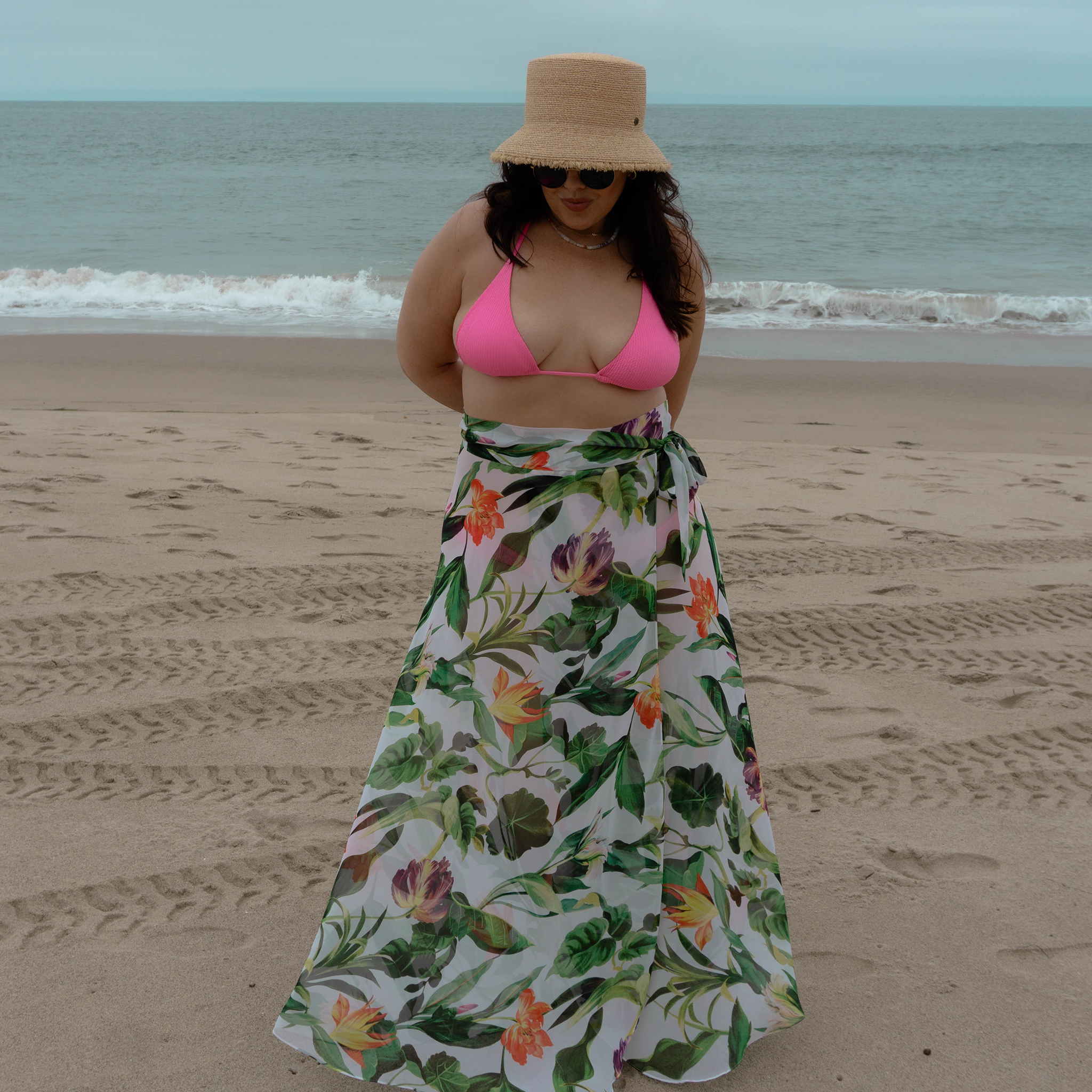 Jenna High-waisted Wrap Skirt Swimsuit Cover-up
