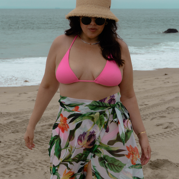 Jenna High-waisted Wrap Skirt Swimsuit Cover-up