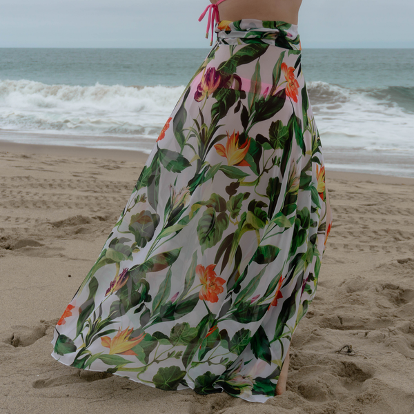 Jenna High-waisted Wrap Skirt Swimsuit Cover-up