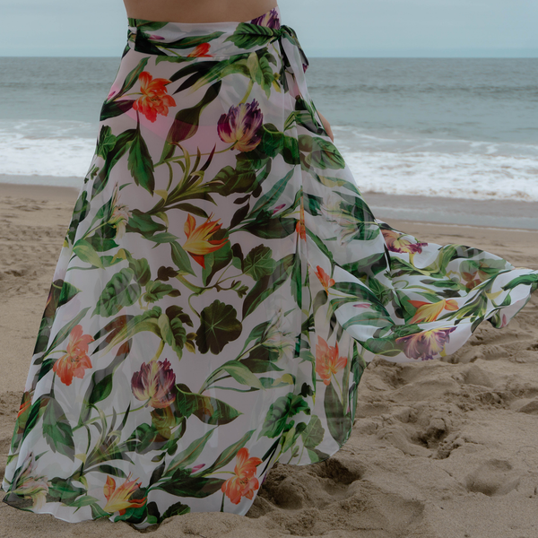 Jenna High-waisted Wrap Skirt Swimsuit Cover-up