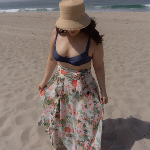 Jenna High-waisted Wrap Skirt Swimsuit Cover-up