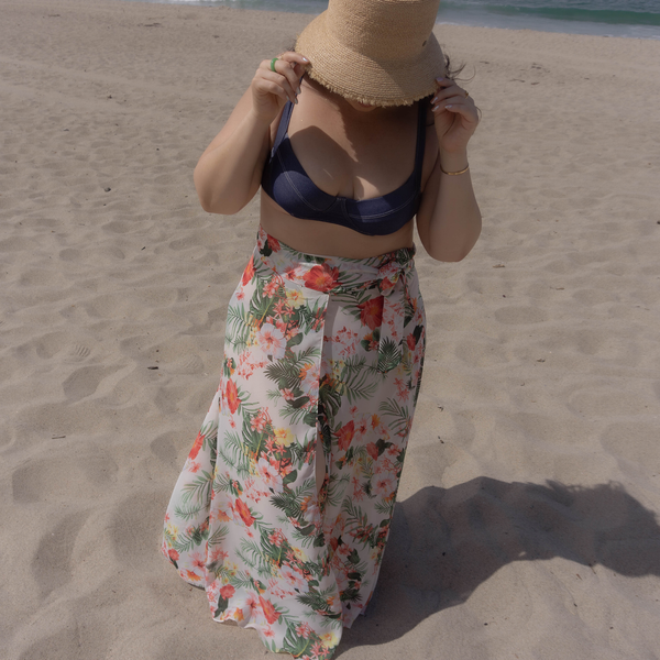Jenna High-waisted Wrap Skirt Swimsuit Cover-up