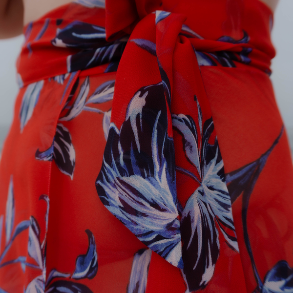 Jenna High-waisted Wrap Skirt Swimsuit Cover-up