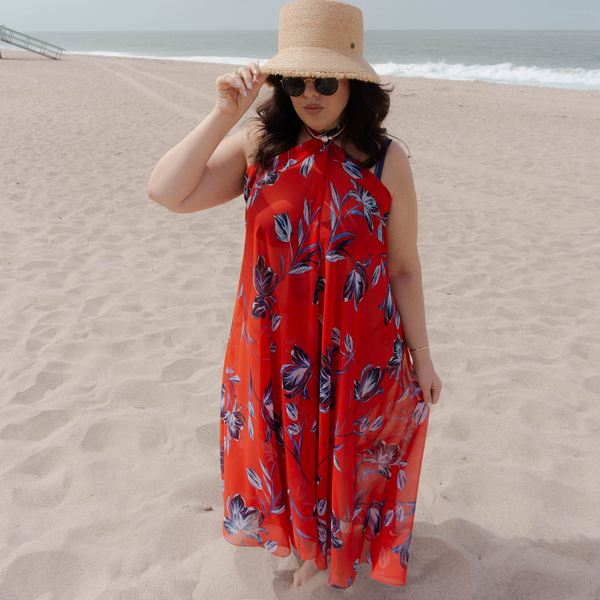 Jenna High-waisted Wrap Skirt Swimsuit Cover-up