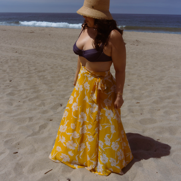 Jenna High-waisted Wrap Skirt Swimsuit Cover-up