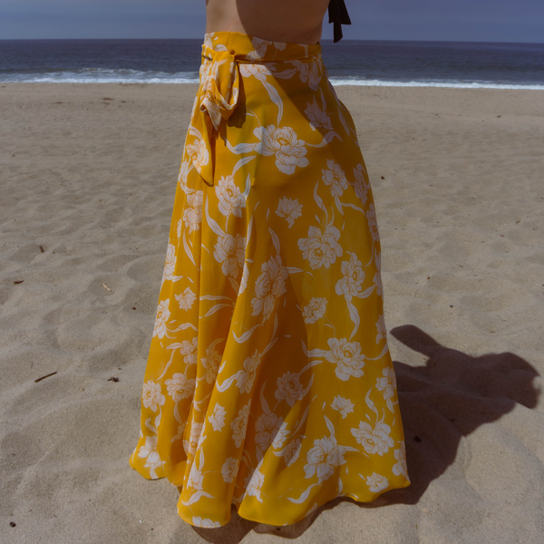 Jenna High-waisted Wrap Skirt Swimsuit Cover-up