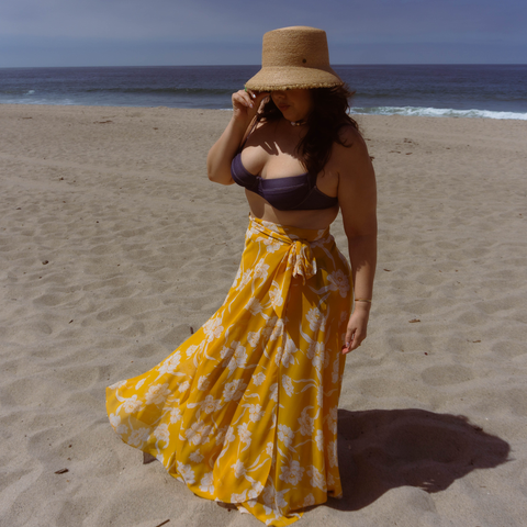 Jenna High-waisted Wrap Skirt Swimsuit Cover-up